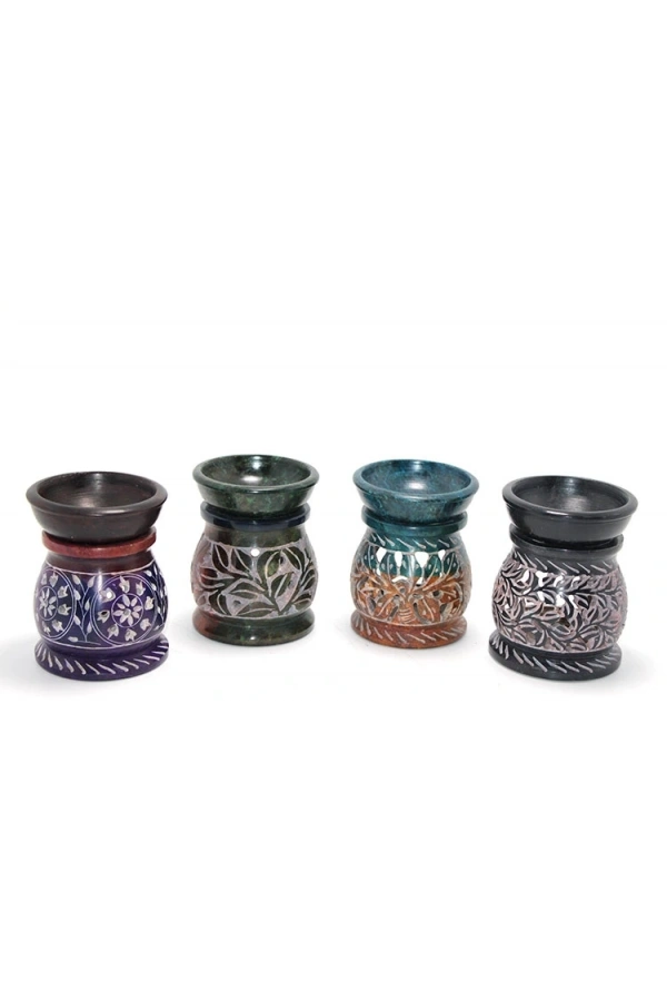 Bidebuvar Obsidian Taşı Buhurdanlık Model 4