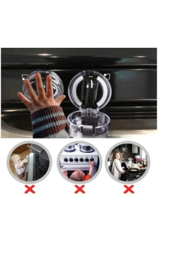 Bidebuvar Ocak Düğmesi Koruyucu Kapak 2 Adet