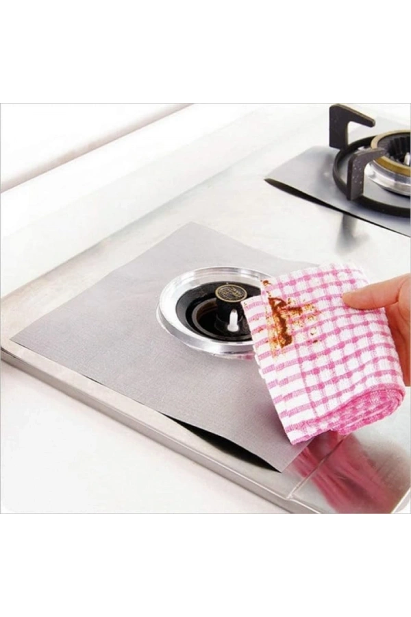 Bidebuvar Ocak Koruyucu Alüminyum Ped Seti 4 Adet