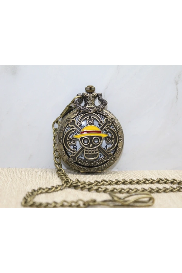 Bidebuvar One Piece Tasarımlı Köstekli Saat