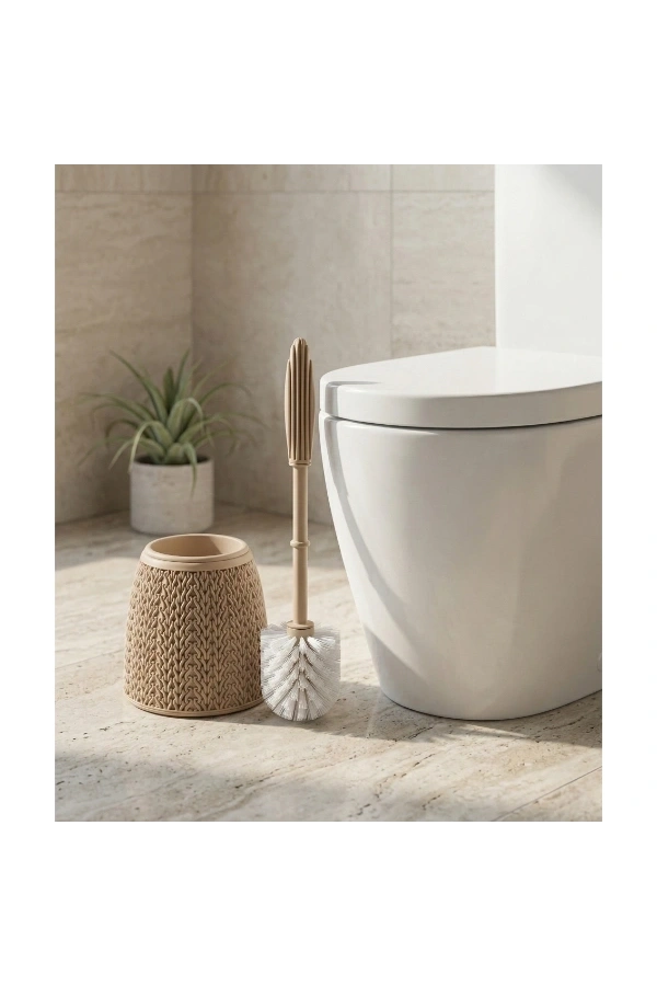 Bidebuvar Örgü Desenli Tuvalet Fırçası