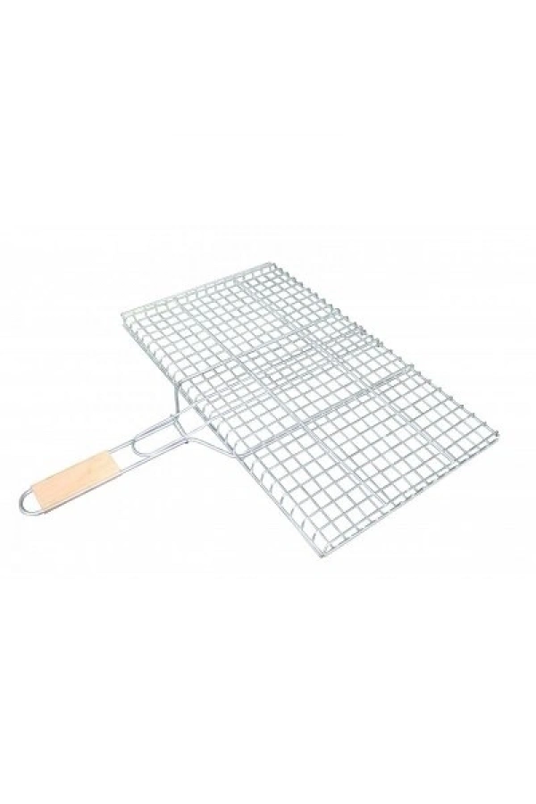 Bidebuvar Orta Boy Mangal Izgarası - 40x30 cm - Ahşap Saplı