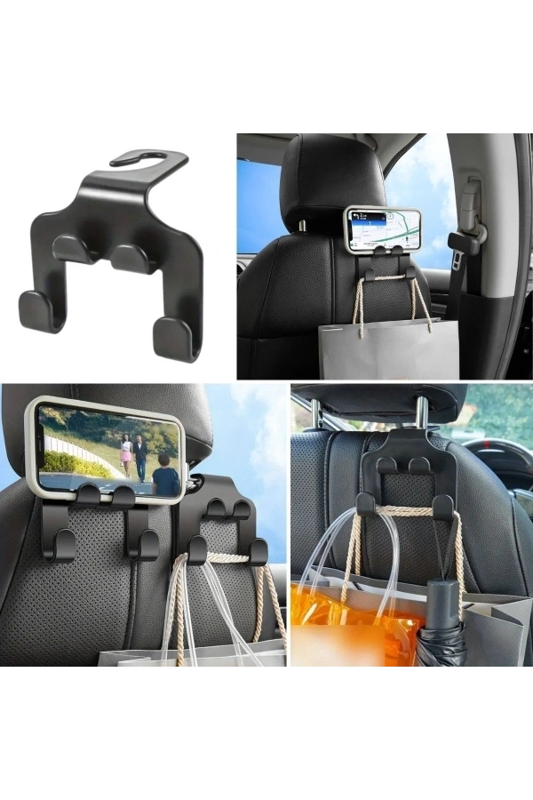 Bidebuvar Oto Koltuk Arkası Organizer Askılık Ve Telefon Tutucu