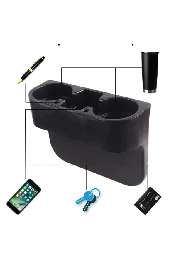 Bidebuvar Oto Koltuk Yanı Bardak Tutucu Organizer