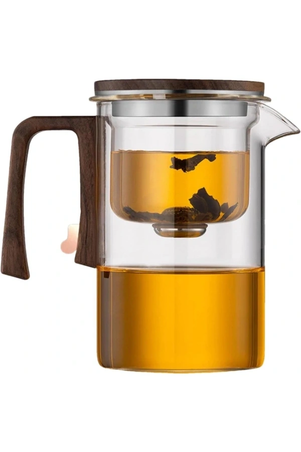 Bidebuvar Otomatik Cam Demlik Ve 2li Bardak Seti