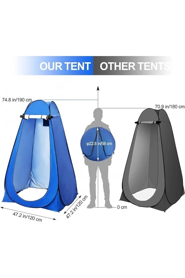 Bidebuvar Otomatik Kamp Giyinme Çadırı