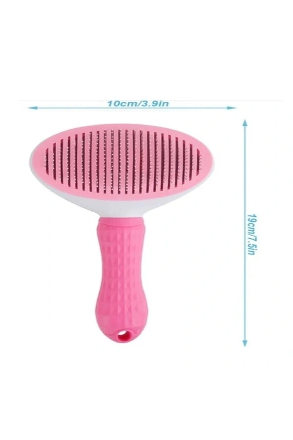 Bidebuvar Otomatik Temizlenen Evcil Hayvan Tarağı Pembe