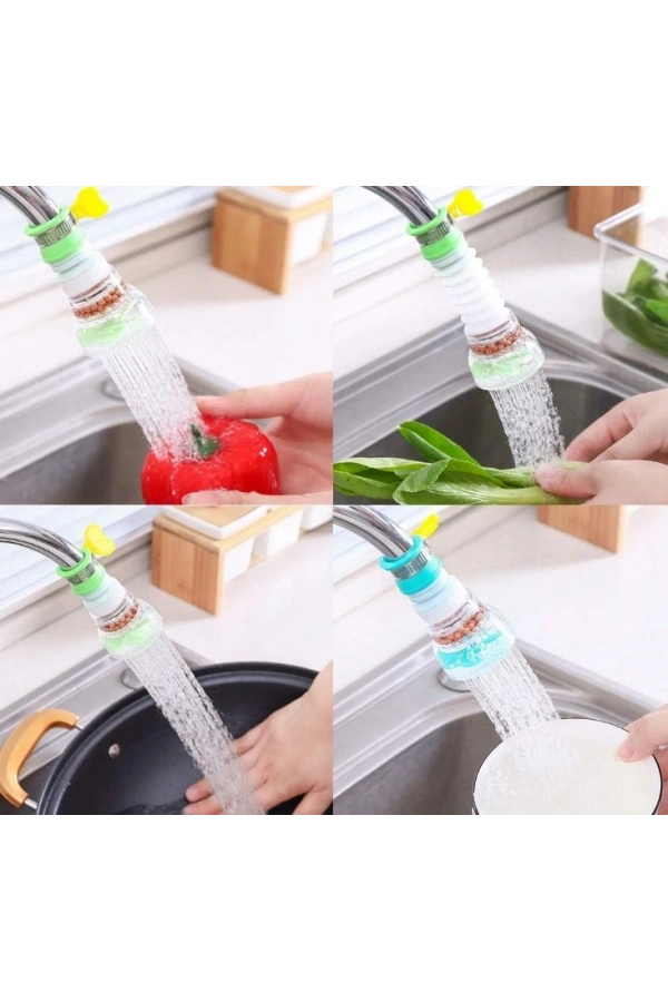 Bidebuvar Oynar Başlıklı  Pervaneli Taşlı Musluk Başlığı