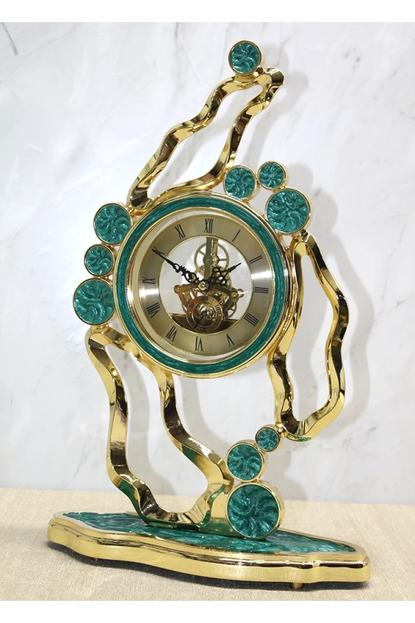 Bidebuvar Özel Yeşim Tasarım Masa Üstü Saat