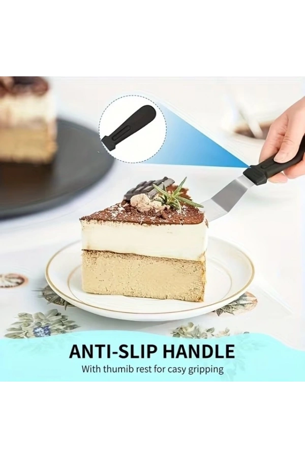 Bidebuvar Paslanmaz Çelik L Tipi Pastacı Spatulası