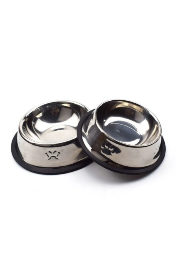 Bidebuvar Paslanmaz Çelik Metal Mama Kabı 18 cm.
