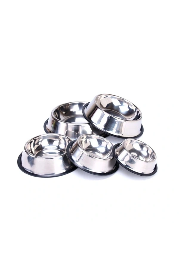 Bidebuvar Paslanmaz Çelik Metal Mama Kabı 34 cm.