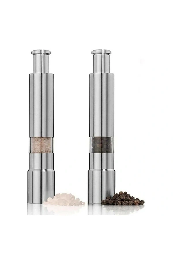 Bidebuvar Paslanmaz Çelik Otomatik Basmalı Baharat Öğütücü