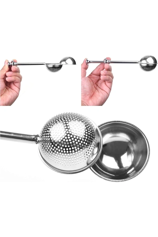 Bidebuvar Paslanmaz Çelik Pratik Çay Süzgeci