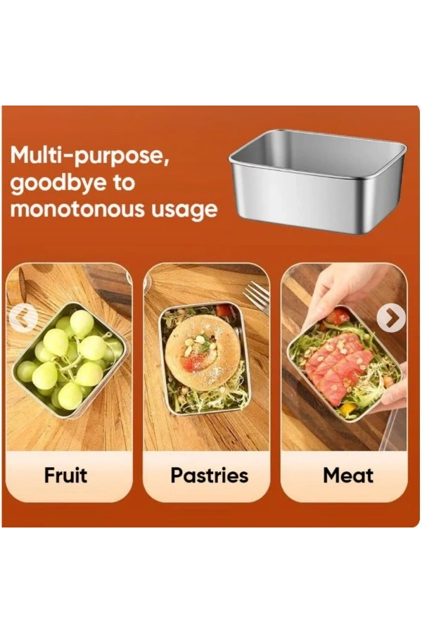 Bidebuvar Paslanmaz Çelik Saklama Kabı