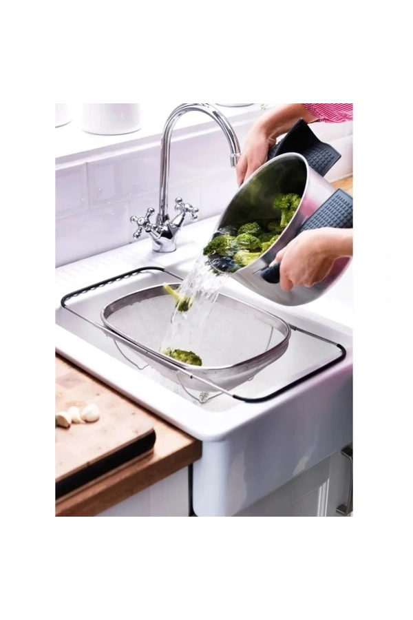 Bidebuvar Paslanmaz Çelik Teleskopik Süzgeç