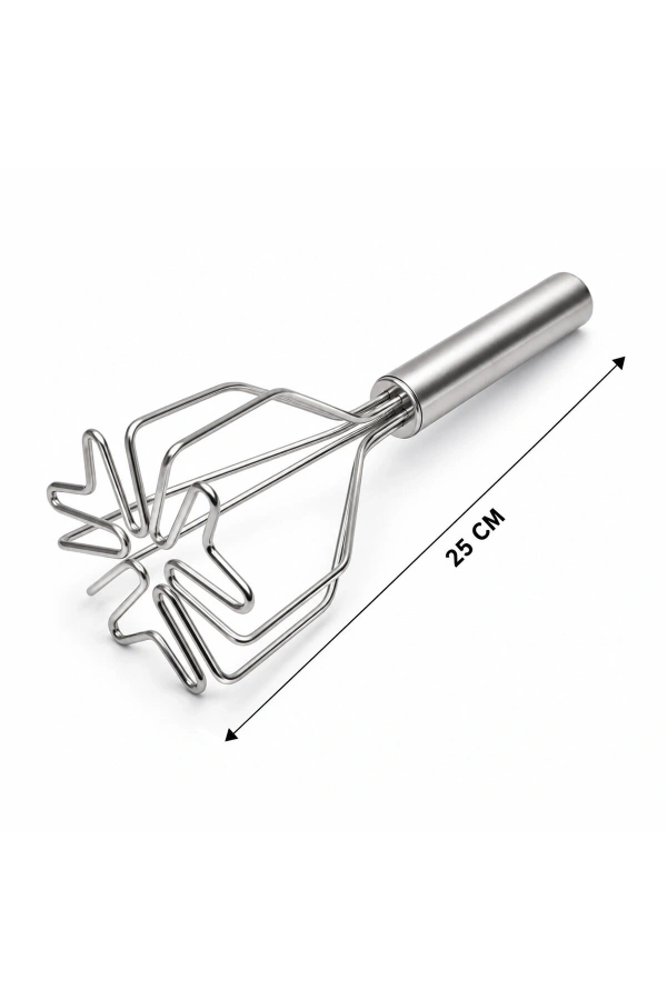 Bidebuvar Patates Ezici - Kalp Şekilli - Paslanmaz Çelik - 26 cm Uzunluk
