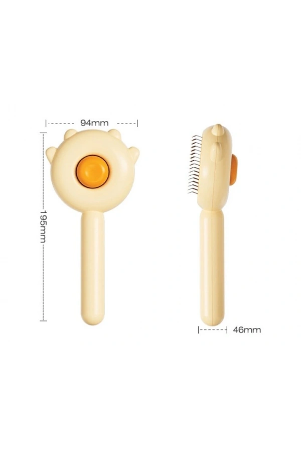 Bidebuvar Pati Tasarımlı Otomatik Temizlenen Evcil Hayvan Tarağı