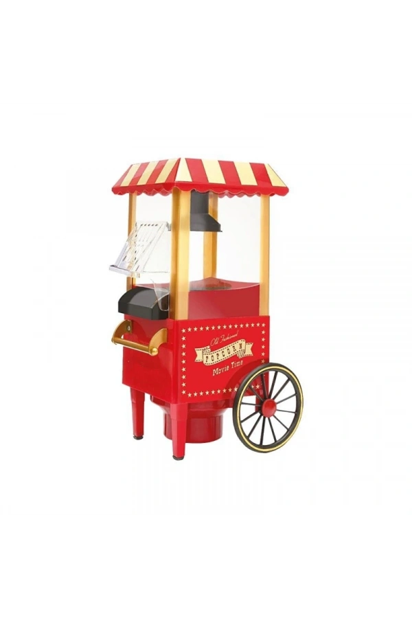 Bidebuvar Patlamış Mısır Makinesi - Yağsız Pişirme - Nostaljik Model