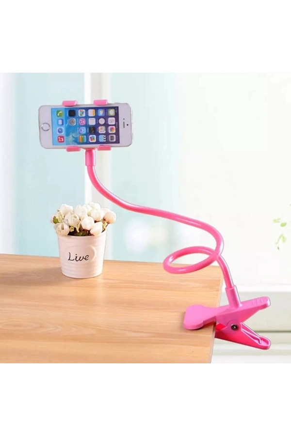 Bidebuvar Pembe Renk Akrobat Telefon Tutucu Oynar Başlıklı