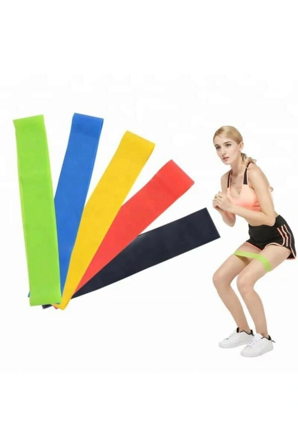 Bidebuvar Pilates Direnç Lastiği Seti 5 Adet