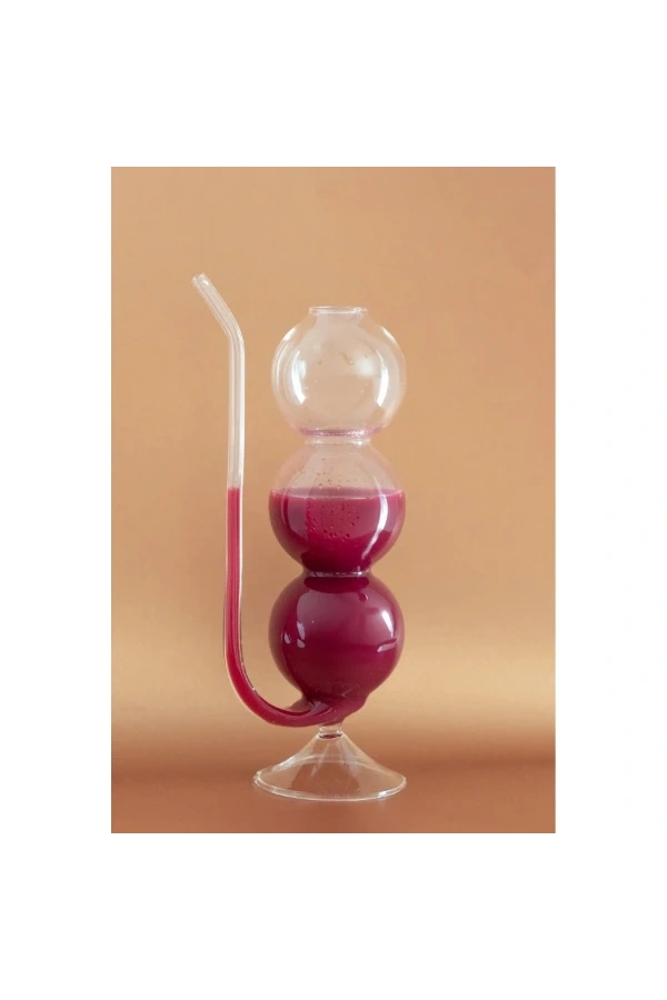 Bidebuvar Pipetli Boğumlu Cam Bardak