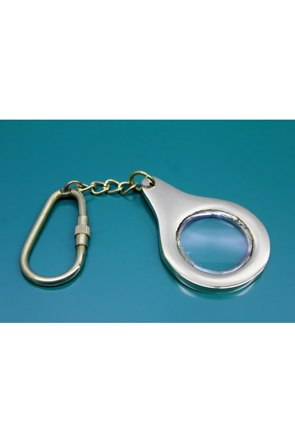 Bidebuvar Pirinç Büyüteç Anahtarlık Mini Boy