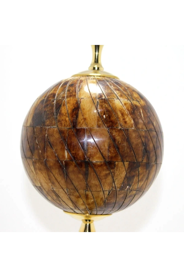 Bidebuvar Pirinç Dünya Küre Kemikli