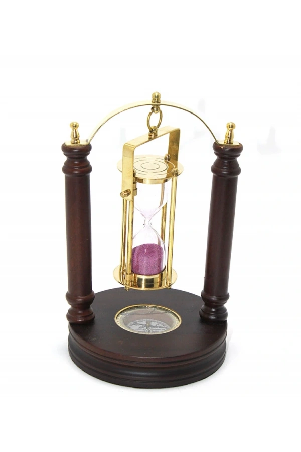 Bidebuvar Pirinç Kum Saati Ve Pusula