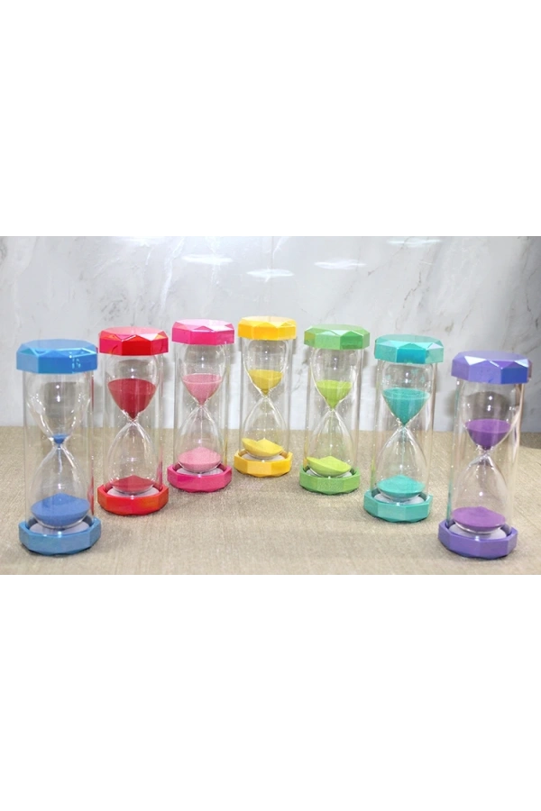 Bidebuvar Plastik Çerçeveli Renkli 15 Dk Kum Saati