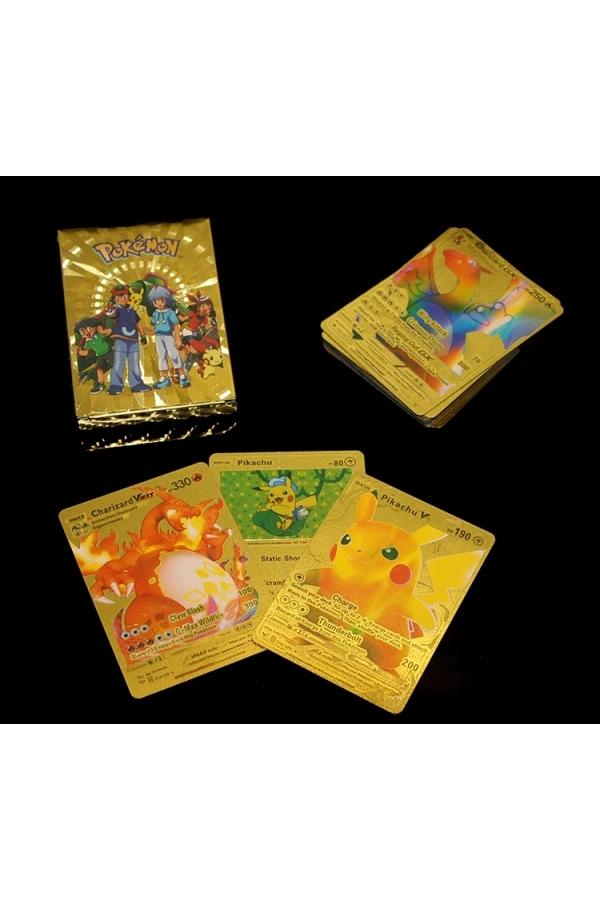 Bidebuvar Pokemon Oyun Kartı Altın Deste Model 3