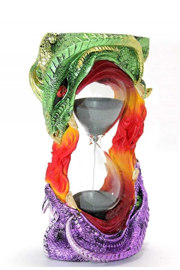Bidebuvar Polyester Dragon Tasarımlı Kum Saati Model 1