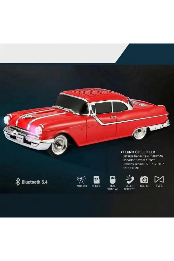 Bidebuvar Pontiac Klasik Araba Tasarımlı Bluetooth Hoparlör
