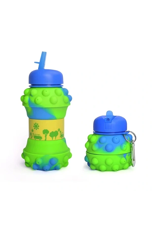 Bidebuvar Pop-It Detaylı Akordiyon Su Şişesi