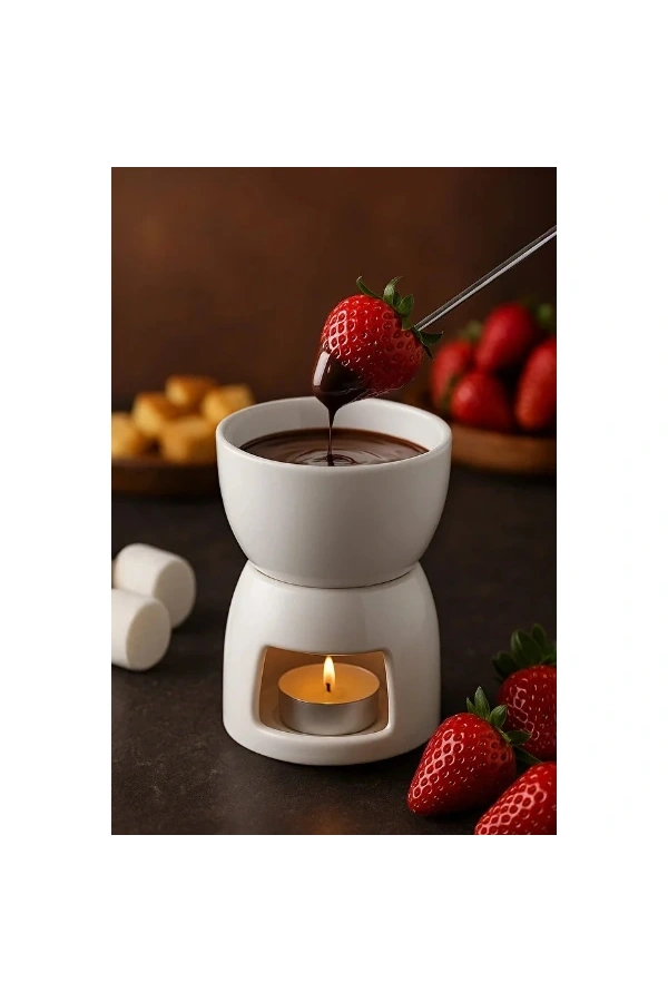 Bidebuvar Porselen Fondü Seti