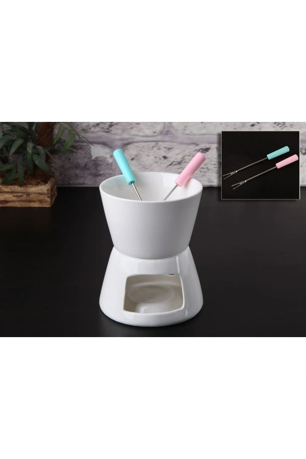 Bidebuvar Porselen Fondü Seti