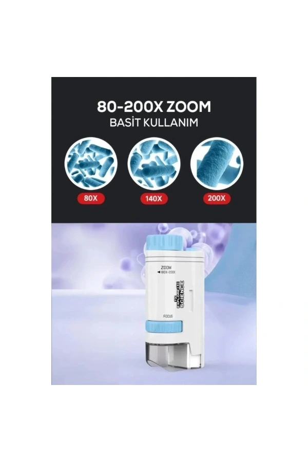 Bidebuvar Portatif Mini Mikroskop