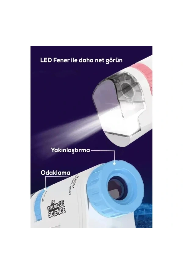 Bidebuvar Portatif Mini Mikroskop