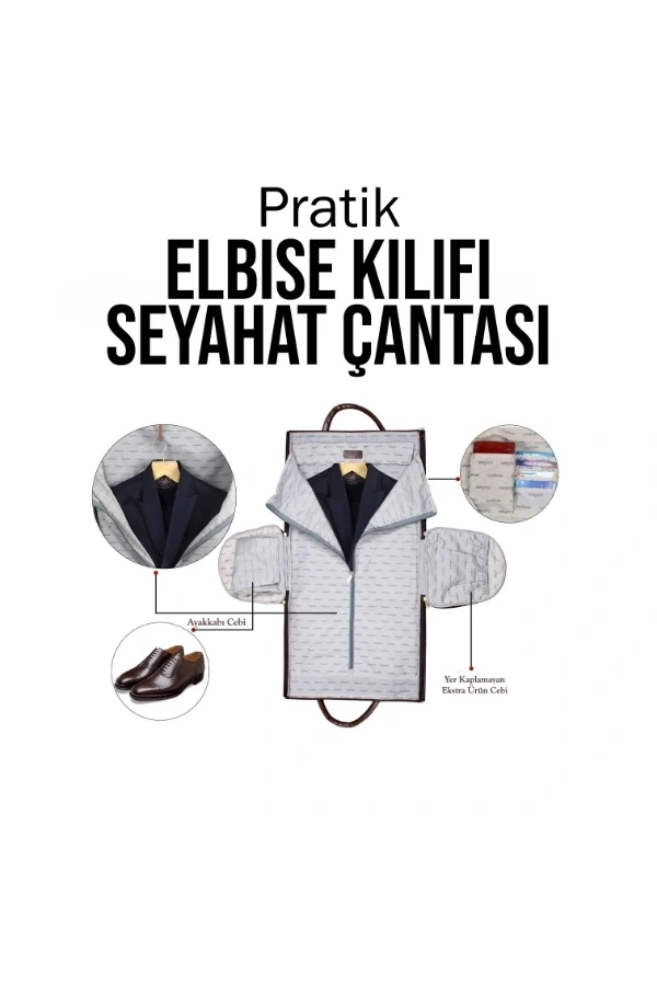 Bidebuvar Pratik Elbise Kılıfı Seyahat Çantası