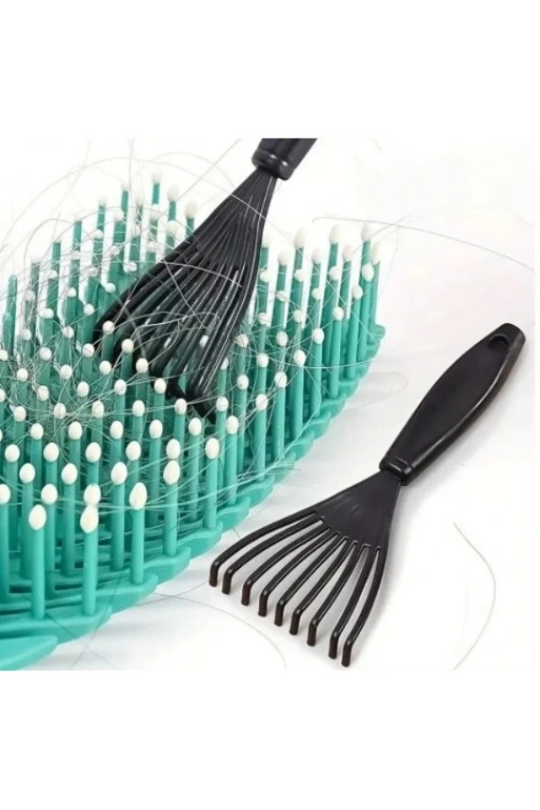 Bidebuvar Pratik Saç Fırçası ve Tarak Temizleme Aparatı 2 Adet