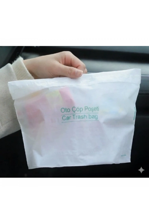 Bidebuvar Pratik Su Geçirmez Oto Araba Çöp Poşeti 20 Adet