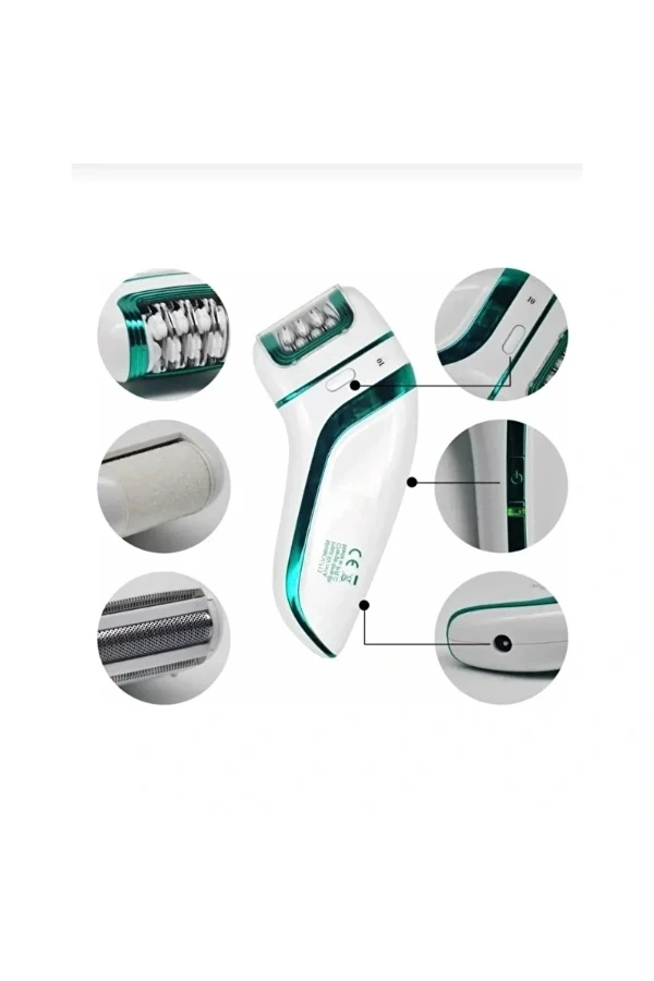 Bidebuvar Profesyonel 3 Başlıklı Epilasyon Aleti