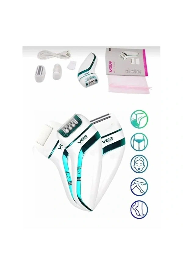 Bidebuvar Profesyonel 3 Başlıklı Epilasyon Aleti