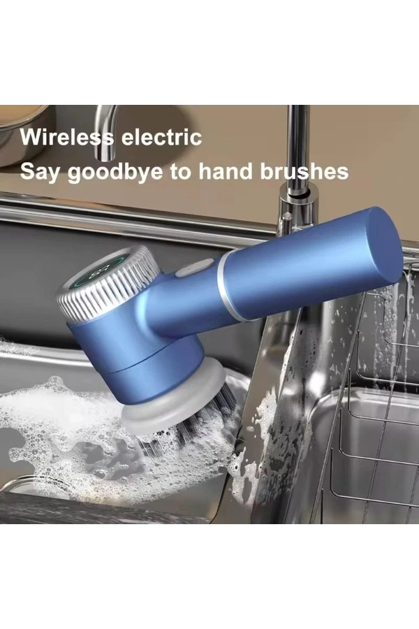 Bidebuvar Profesyonel 5’i 1 Arada Şarjlı Temizlik Fırçası