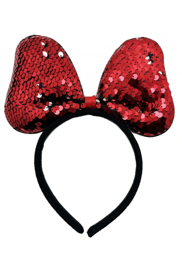 Bidebuvar Renk Değiştiren Pullu Payetli Fiyonk Parti Tacı