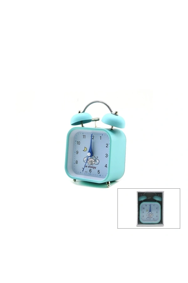 Bidebuvar Renkli Kare Masa Çalar Saati