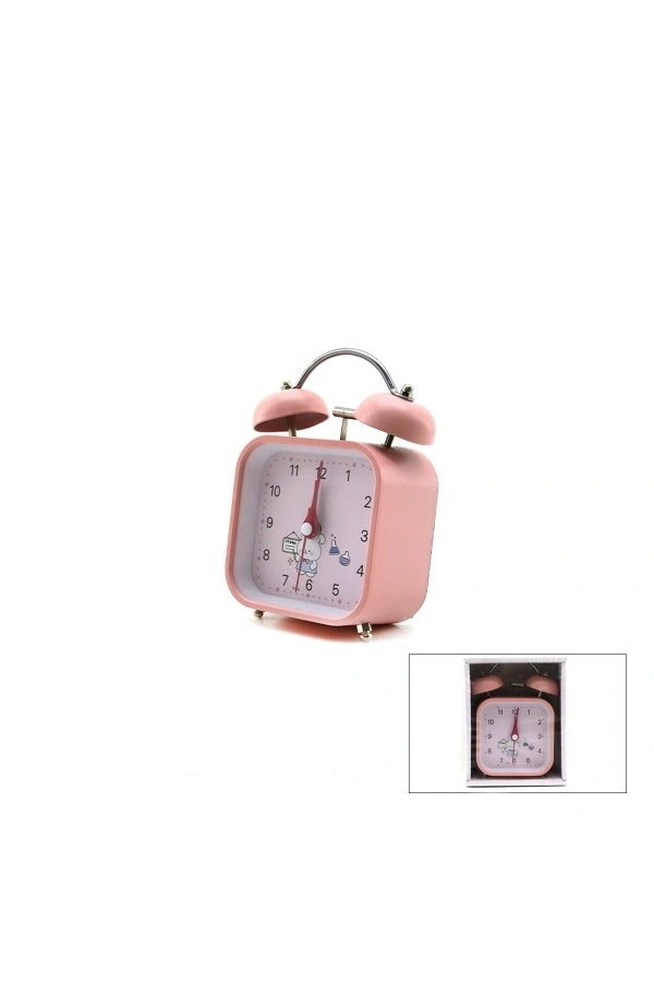 Bidebuvar Renkli Kare Masa Çalar Saati