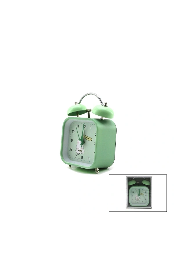 Bidebuvar Renkli Kare Masa Çalar Saati