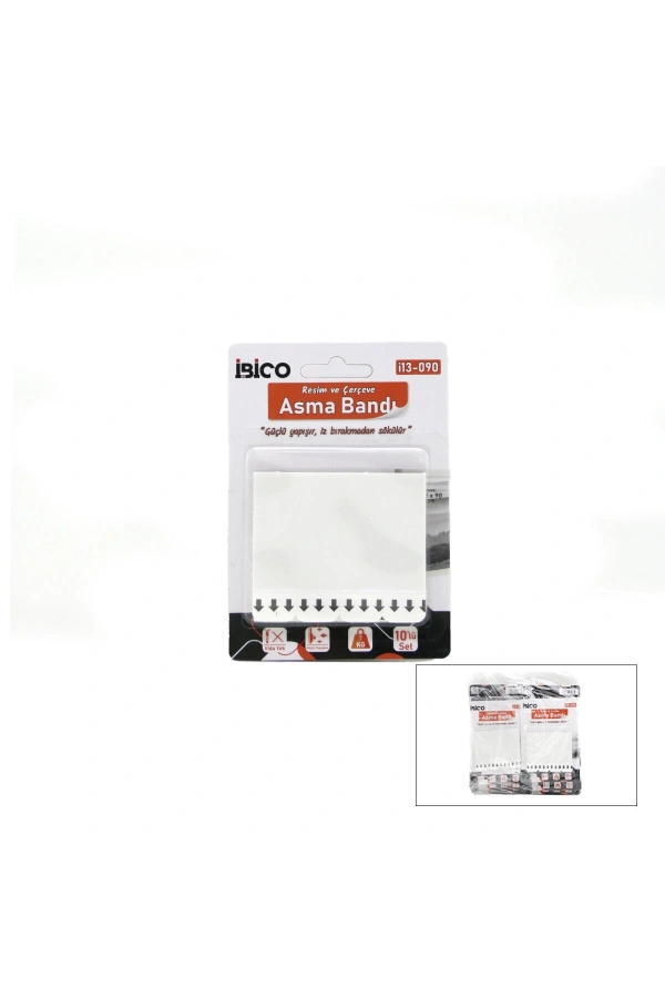 Bidebuvar Resim ve Çerçeve Asma Bandı - 10lu Paket - 7 kg Taşıma Kapasitesi