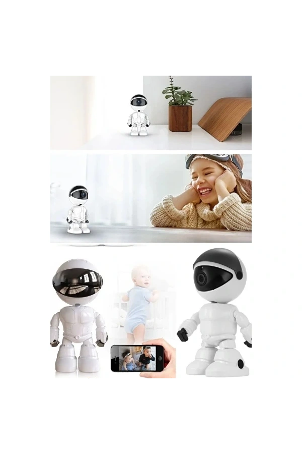 Bidebuvar Robot Görünümlü Wi-Fi Bebek Kamerası